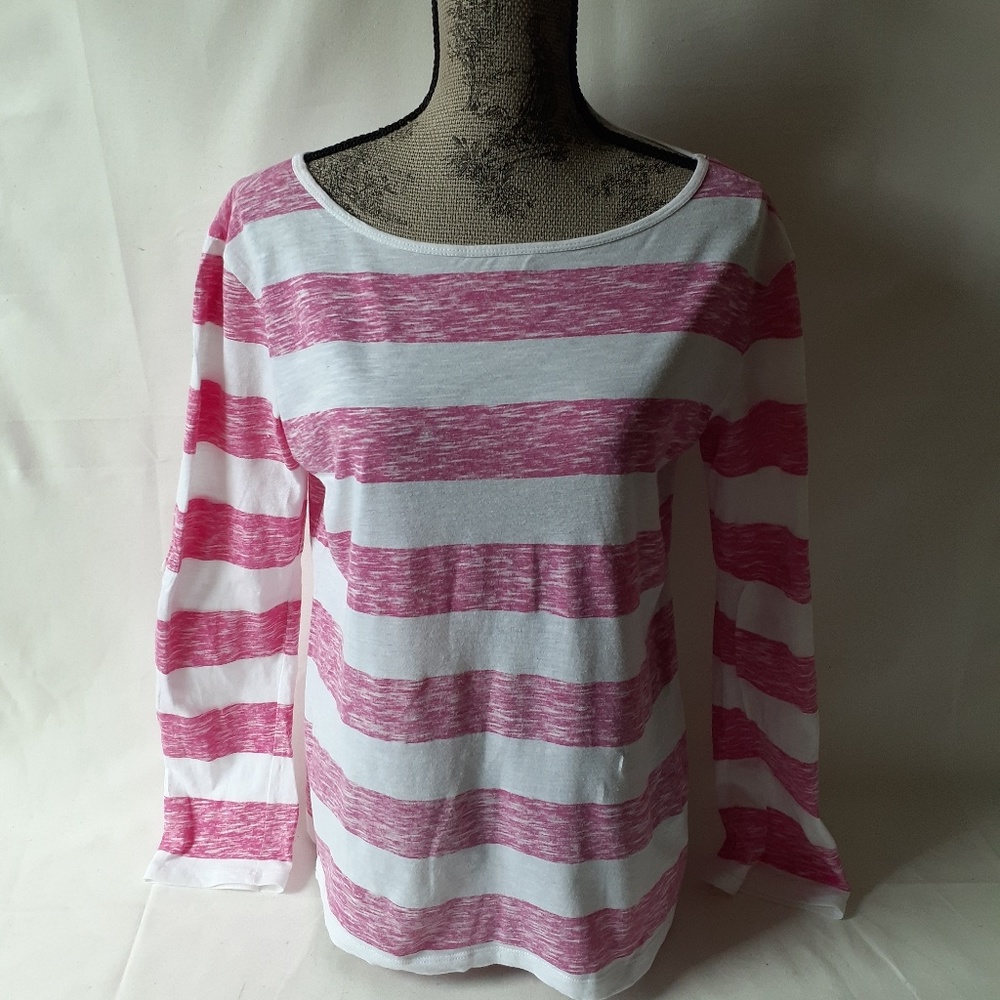 Calvin Klein women's pink striped top